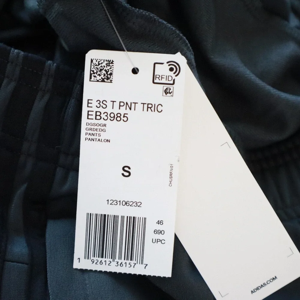 Adidas Pants Mens Small Regular Tapered Activewear Jogger Athletic‎ Gray NWT